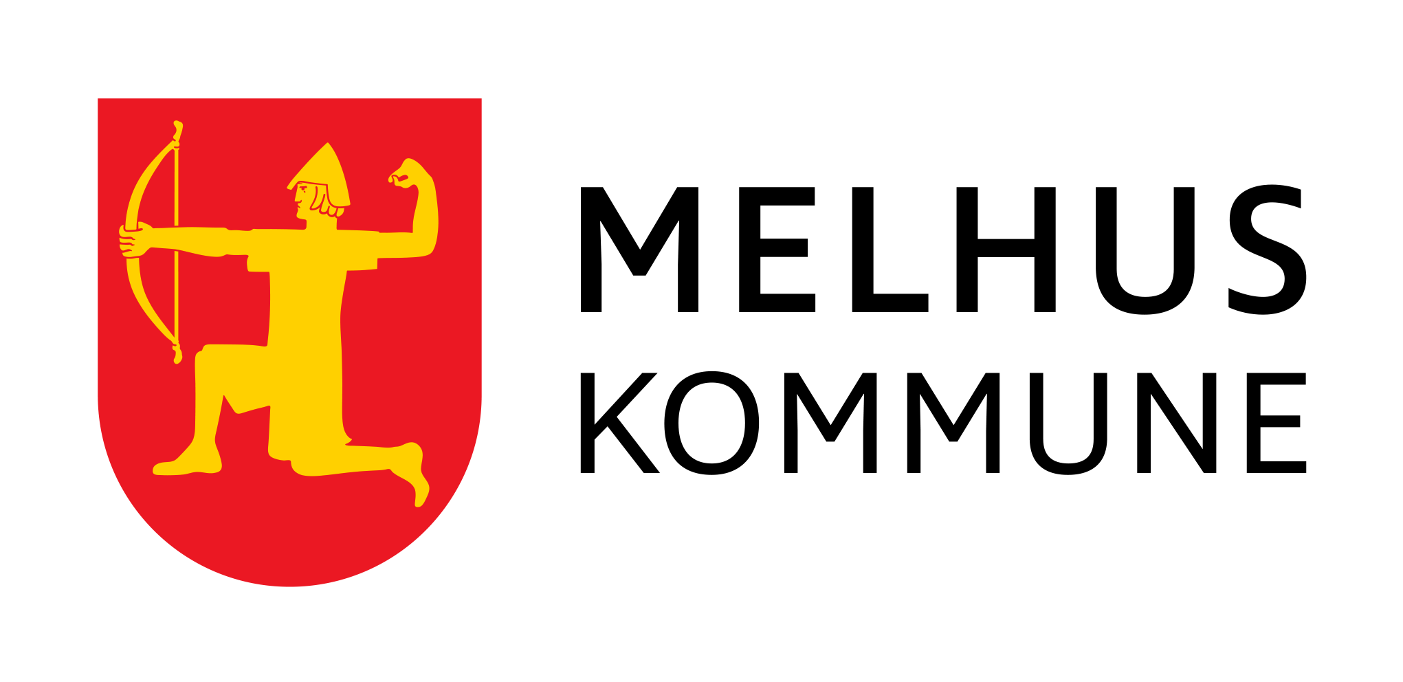 Melhus kommune logo liggende farge